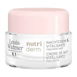 Crema de noche Widmer Nutriderm Vitalisante sin perfume, 50 ml