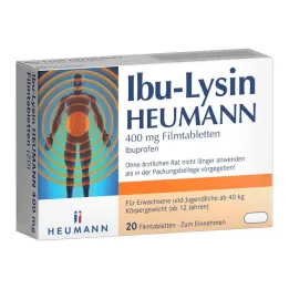 Ibu-Lysine Heumann 400 mg tabletas recubiertas de película, 20 st