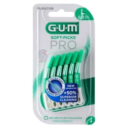 GUM Soft Picks Pro grandes, 60 piezas