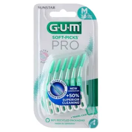 GUM Soft Picks Pro mediano, 30 piezas