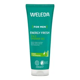 Weleda for Men Gel de ducha Energy Fresh 3 en 1, 200 ml