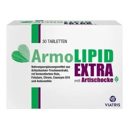 Tabletas Armolipid Extra con alcachofa, 30 piezas