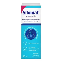 Silomat supresor de la tos pentoxiverina 19 mg/ml gotas, 30 ml