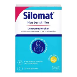 Supresor de tos Silomat DMP pastillas de limón, 20 piezas