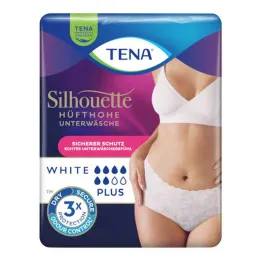 Pantalón de incontinencia blanco Tena Silhouette Plus L, 10 pz
