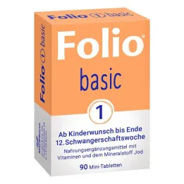Folio 1 tabletas recubiertas de película básicas, 90 PCS