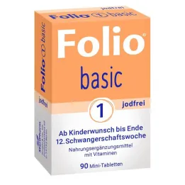 Folio 1 comprimidos recubiertos con película básicos sin yodo, 90 uds