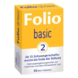 Folio 2 tabletas recubiertas de película básicas, 90 PCS