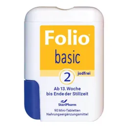 Folio 2 comprimidos recubiertos con película básicos sin yodo, 90 uds