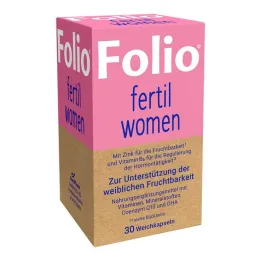 Folio Fertil Mujeres Cápsulas Blandas, 30 PCS