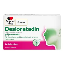 Desloratadina Doppelherzpharma 5 mg comprimidos recubiertos con película, 20 piezas