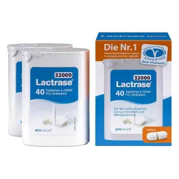 Lactrase 32.000 Fcc comprimidos divisibles en dosificador (2x40 piezas)