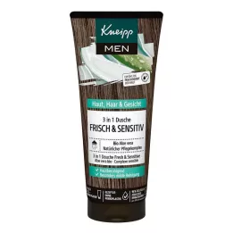 KNEIPP MEN Ducha 3 en 1 fresca & sensible, 200 ml