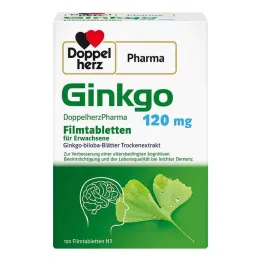 Ginkgo DoppelherzPharma 120 mg tabletas recubiertas de película, 120 st