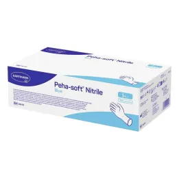 Guantes de examen de nitrilo azul Peha-Soft no estériles pf S, 150 piezas
