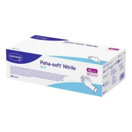 Peha-Soft guantes de examen de nitrilo azul no estériles pf XL, 150 piezas