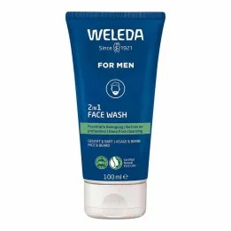 Weleda For Men Jabón facial 2 en 1, 100 ml