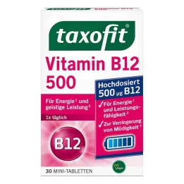 Taxofit Vitamina B12 500 mini tabletas, 30 piezas