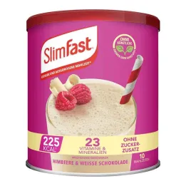 Slim Fast polvo frambuesa + chocolate blanco, 365 g
