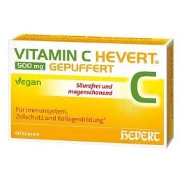 Vitamina C Hevert 500 mg cápsulas tamponadas, 60 piezas