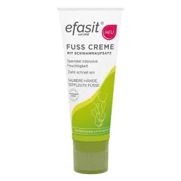 Crema para pies Efasit con accesorio de esponja, 75 ml