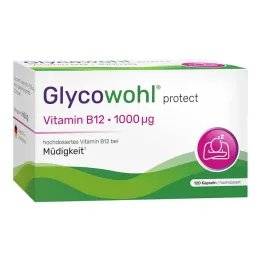 Glycowohl vitamina B12 1000 µg cápsulas veganas en dosis altas, 120 piezas