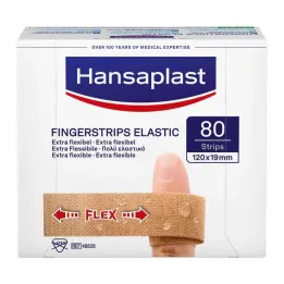 Tiras elásticas de yeso para dedos Hansaplast, 80 piezas