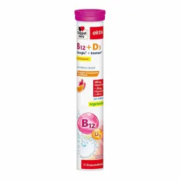 Doppelherz Vitamina B12 + D3 Tabletas efervescentes, 15 ST