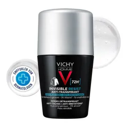 Vichy Homme Deo Roll-on 72h antimanchas, 50 ml