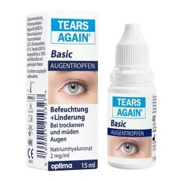 Lágrimas de nuevo gotas para los ojos básicos, 15 ml