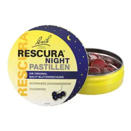 Flores de Bach, pastillas Rescura Night originales, grosella negra, 50 g