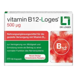 Vitamina B12-Loges 500 µg cápsulas, 60 piezas