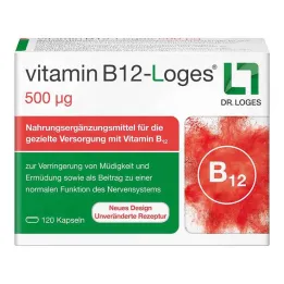 Vitamina B12-Loges 500 µg cápsulas, 120 piezas