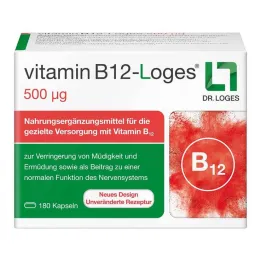 Vitamina B12-Loges 500 µg cápsulas, 180 piezas