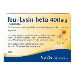 Ibu-lisina beta 400 mg comprimidos recubiertos con película, 10 piezas
