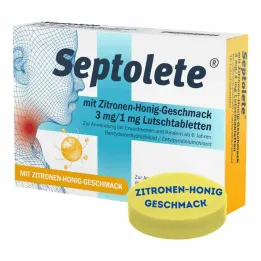 Septolete con sabor a limón y miel 3 mg/1 mg de pastillas, 16 piezas