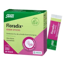 Floradix Barras de hierro en polvo Salus, 20 st