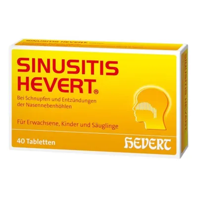 Tabletas de sinusitis Hevert, 40 st
