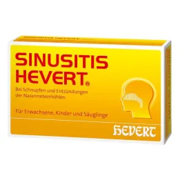 Tabletas de sinusitis Hevert, 100 piezas