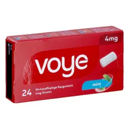 Voye Mint 4 mg chicle ingrediente activo con nicotina (24 piezas)