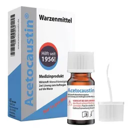 Remedio para verrugas con solución de acetocaustina, 2 ml