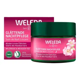 Weleda cuidado de noche suavizante rosa silvestre &amp; té blanco, 40 ml