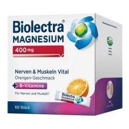Biolectra Magnesio 400 mg Nervios &amp; Músculos vitales, 60 ST