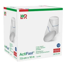 Venda de fijación tubular Actifast 7,5 cm x 10 m azul, 1 pieza