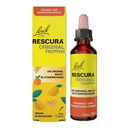 Flores de Bach Original Rescura gotas sin alcohol Naranja Mango, 20 ml