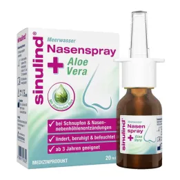 Spray nasal de agua de mar Sinulind + aloe vera, 20 ml