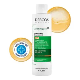 Vichy Dercos Champú y Acondicionador Anticaspa 2 en 1, 200 ml