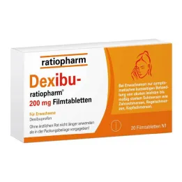 Dexibu-ratiopharm 200 mg comprimidos recubiertos con película, 20 piezas