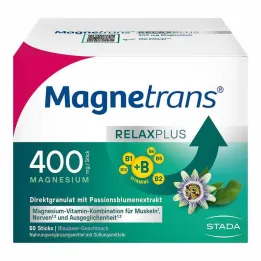 Magnetrans Relax + 400 mg de granulado en barra de arándanos, 50 pz