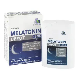 Melatonina 1,9 mg tabletas de depósito, 80 piezas